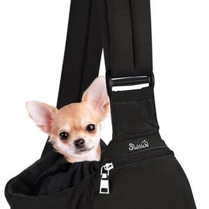 Slowton Papoose Style Black Dog Sling Carrier